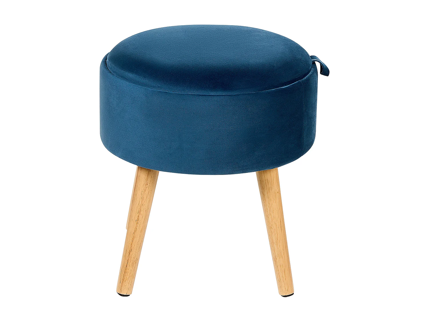 Tabouret de rangement NEELY Velours Bleu marine
