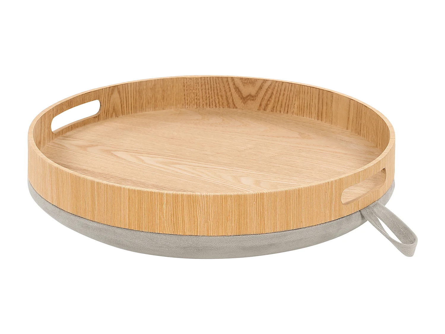 Tabouret de rangement NEELY Velours Gris