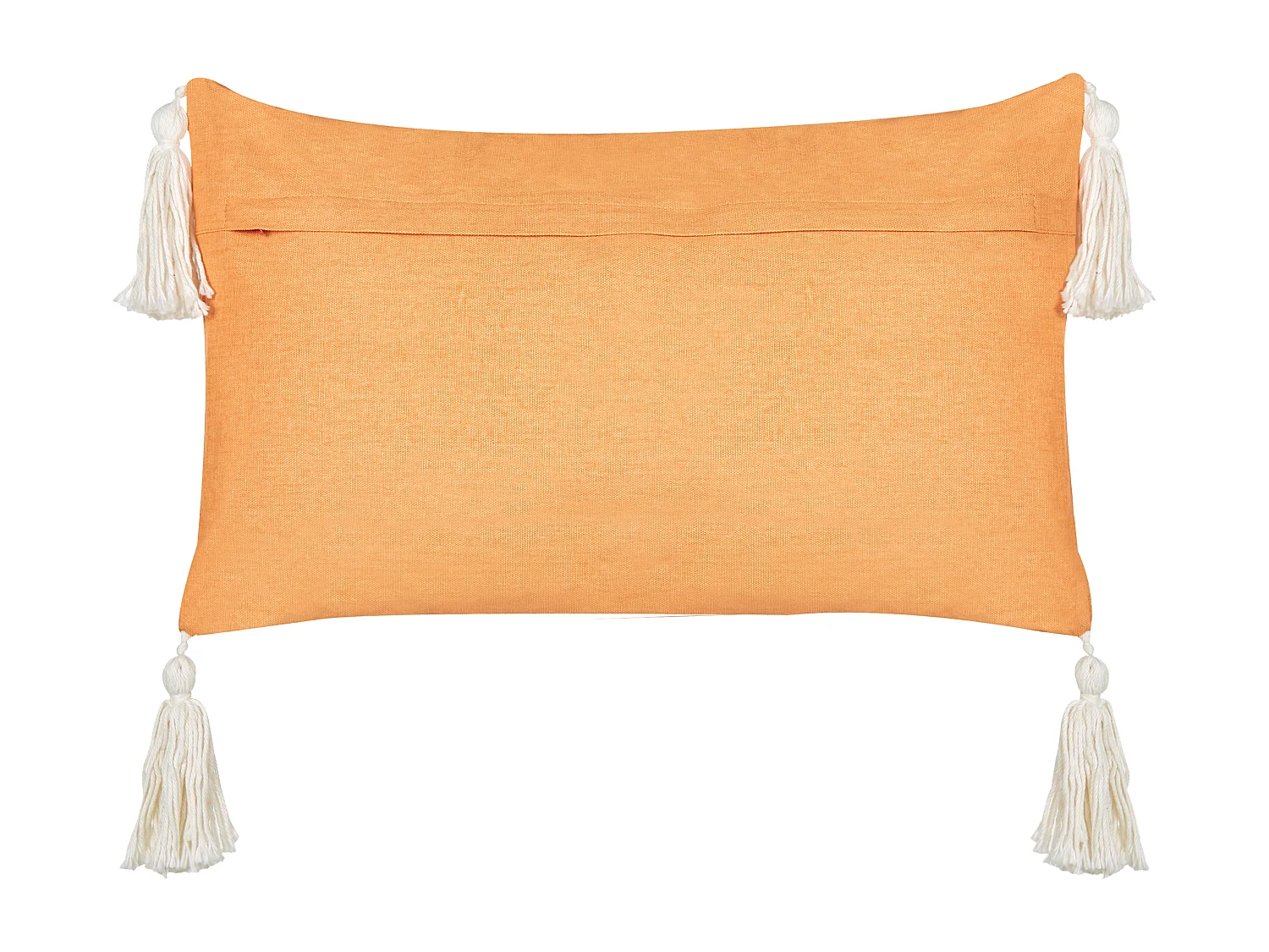 Dekokissen 2er Set LITHOPS Samtstoff 30 x 50 cm Orange Weihnachtsmotiv