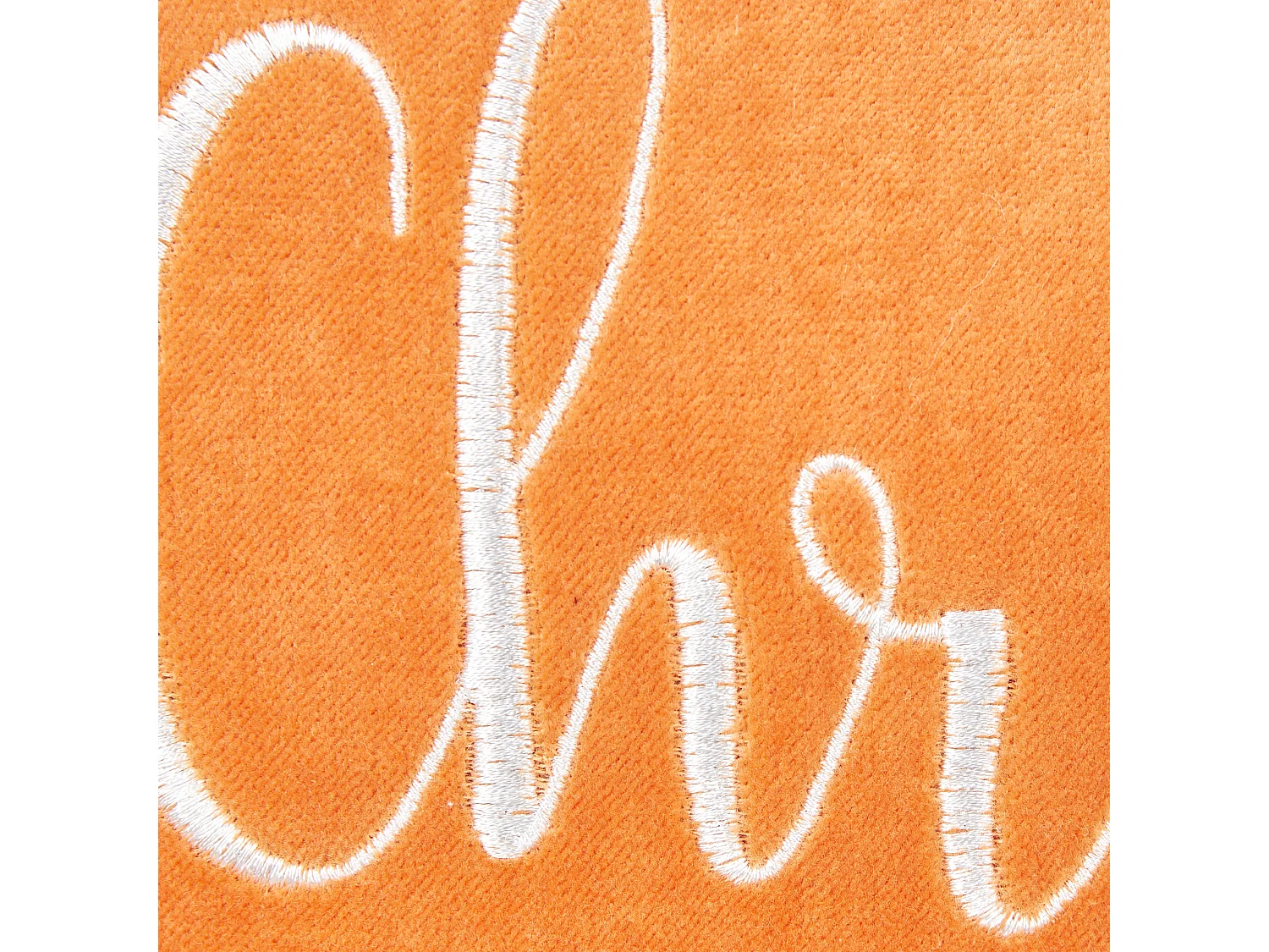 Lot de 2 coussins décoratifs LITHOPS Velours 30 x 50 cm Orange Motif de Noël