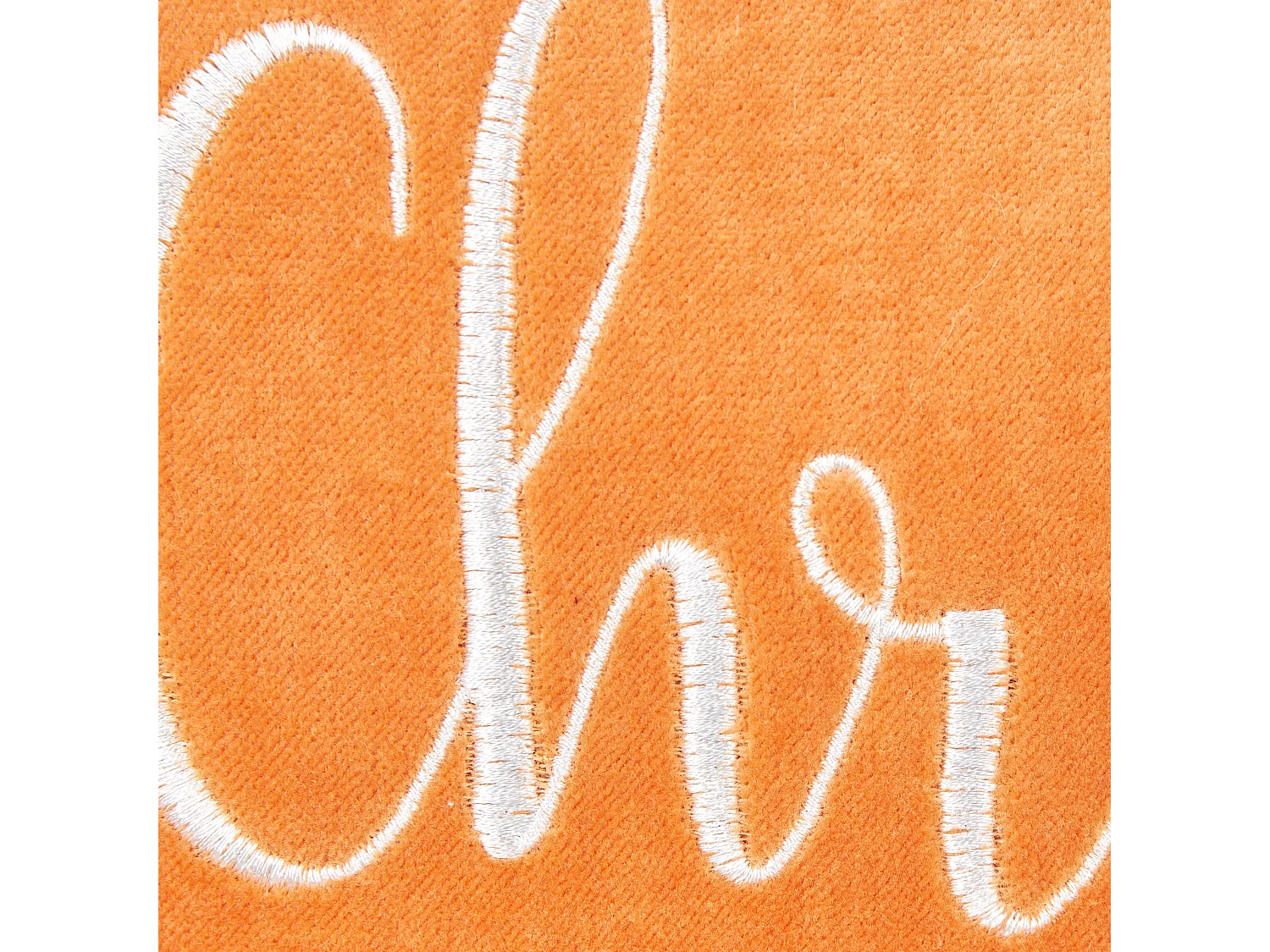 Conjunto de 2 cojines decorativos LITHOPS Terciopelo 30 x 50 cm Naranja Patrón navideño