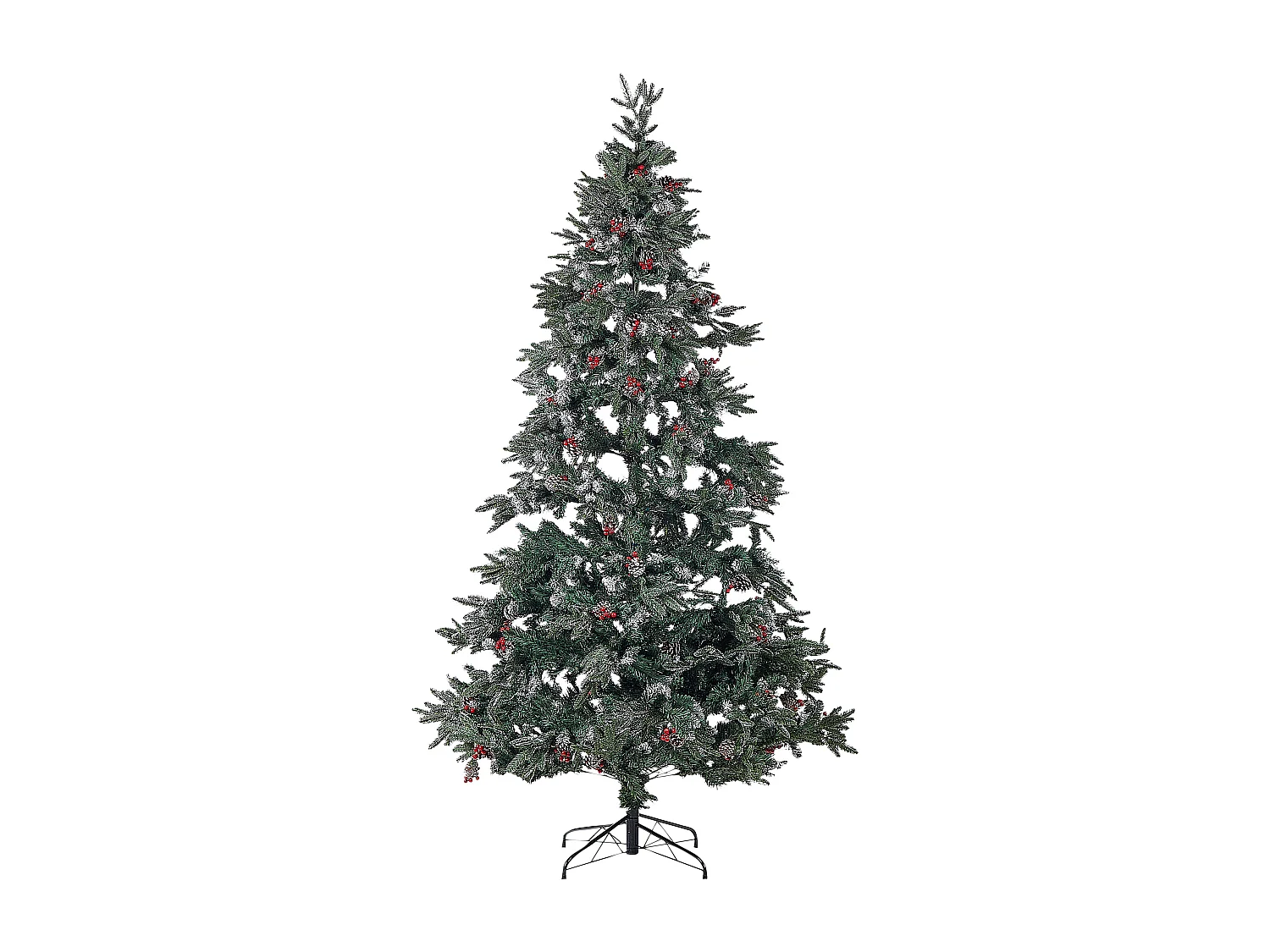 Árvore de natal verde com efeito de neve 240 cm DENALI