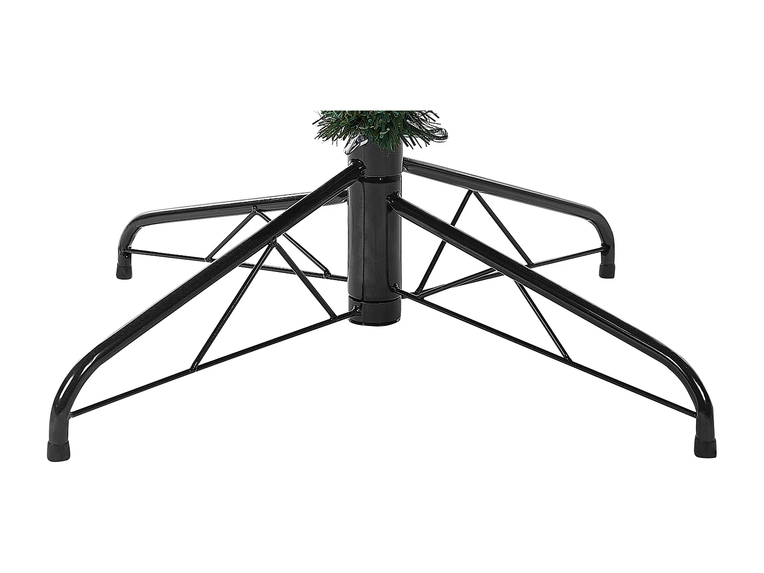 Künstlicher Weihnachtsbaum mit Schnee 240 cm schneebedeckt grün / weiß Bassie