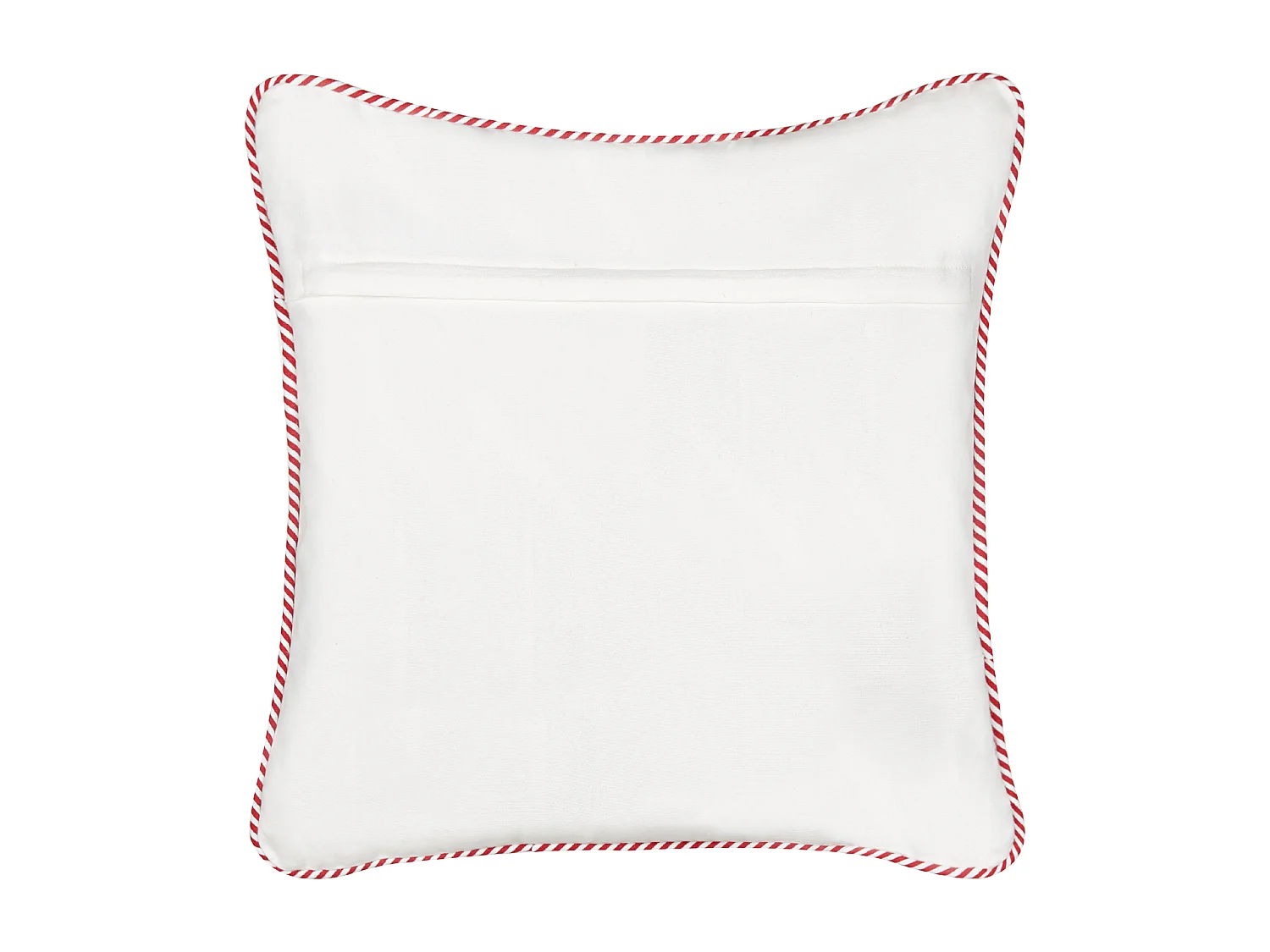 Lot de 2 coussins décoratifs ECHEVERIA Velours 45 x 45 cm Blanc Motif de Noël