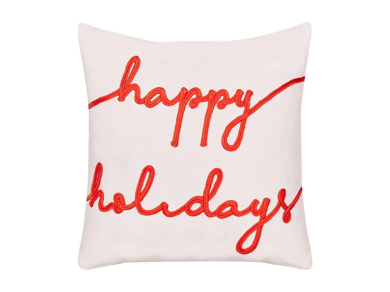 Zestaw 2 poduszek dekoracyjnych EXACUM Welur 45 x 45 cm Biały Wzór świąteczny