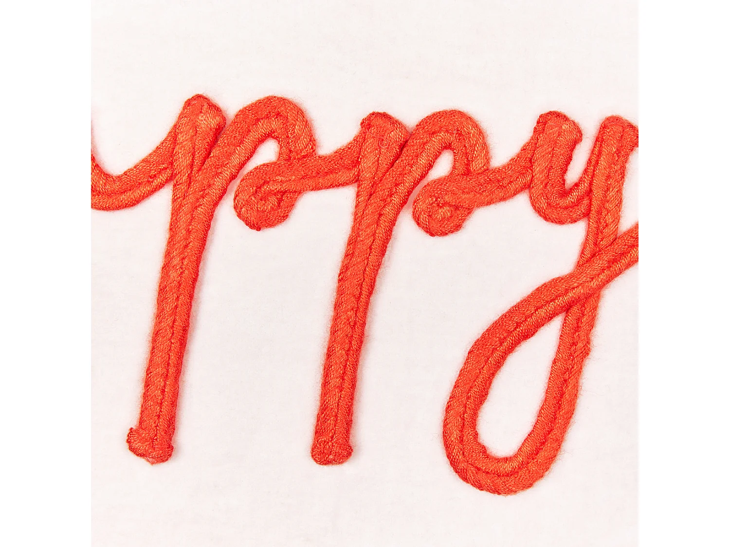 Dekokissen EXACUM Samtstoff 45 x 45 cm Weiss Weihnachtsmotiv