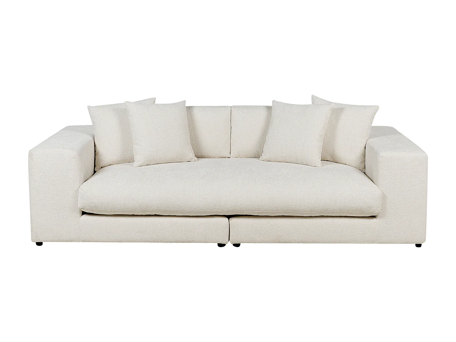 Sofá GLORVIKA Tecido Branco creme 3 lugares