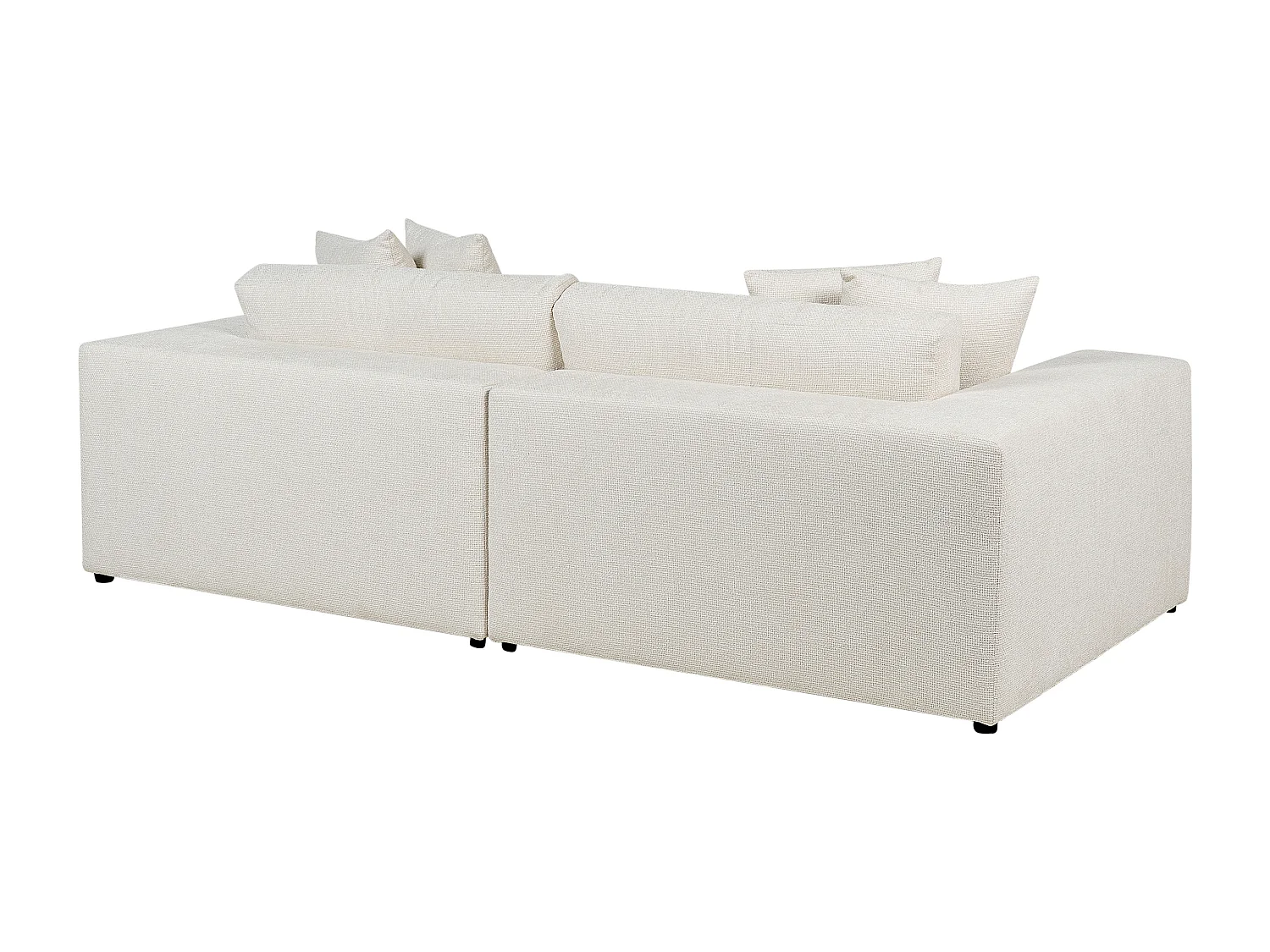 Sofá GLORVIKA Tecido Branco creme 3 lugares