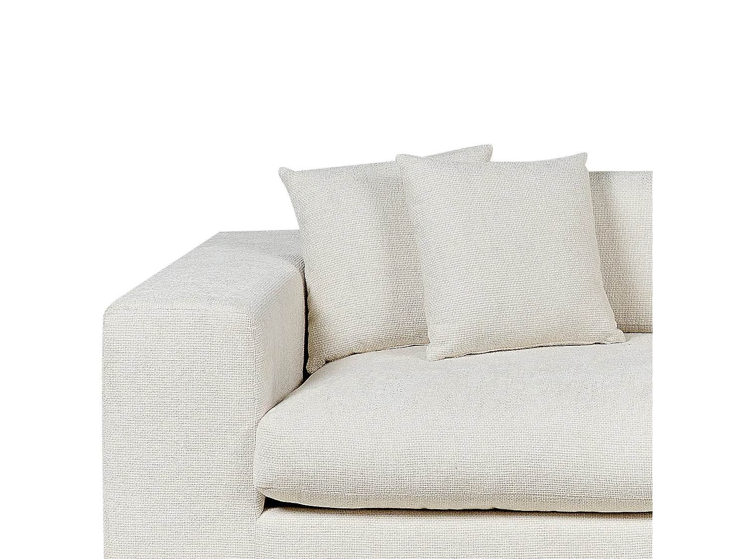 Sofá GLORVIKA Tecido Branco creme 3 lugares