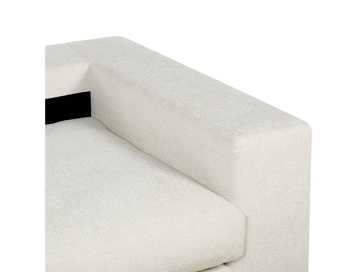 Sofá GLORVIKA Tecido Branco creme 3 lugares