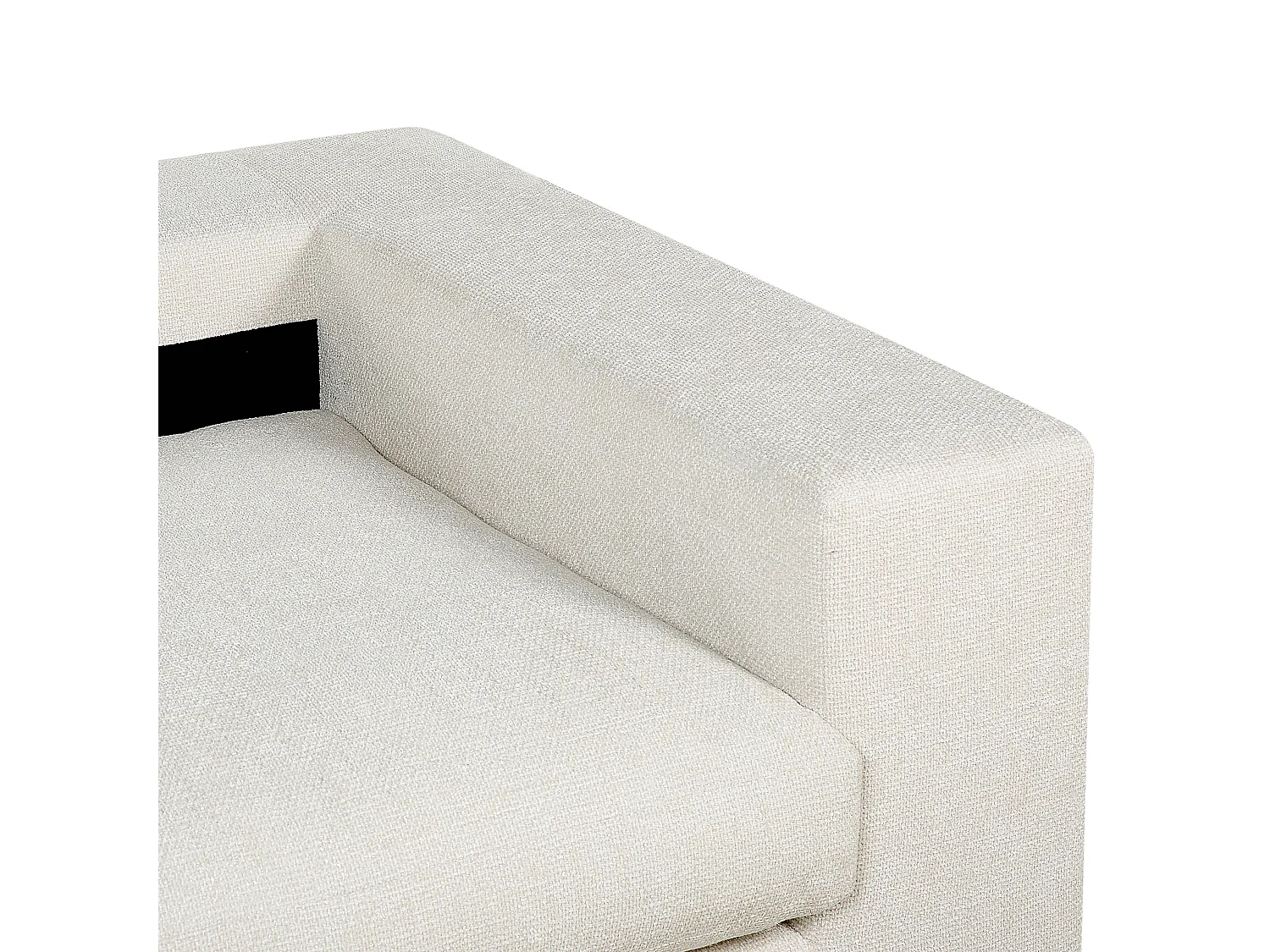 Canapé GLORVIKA Tissu Blanc cassé 3 places