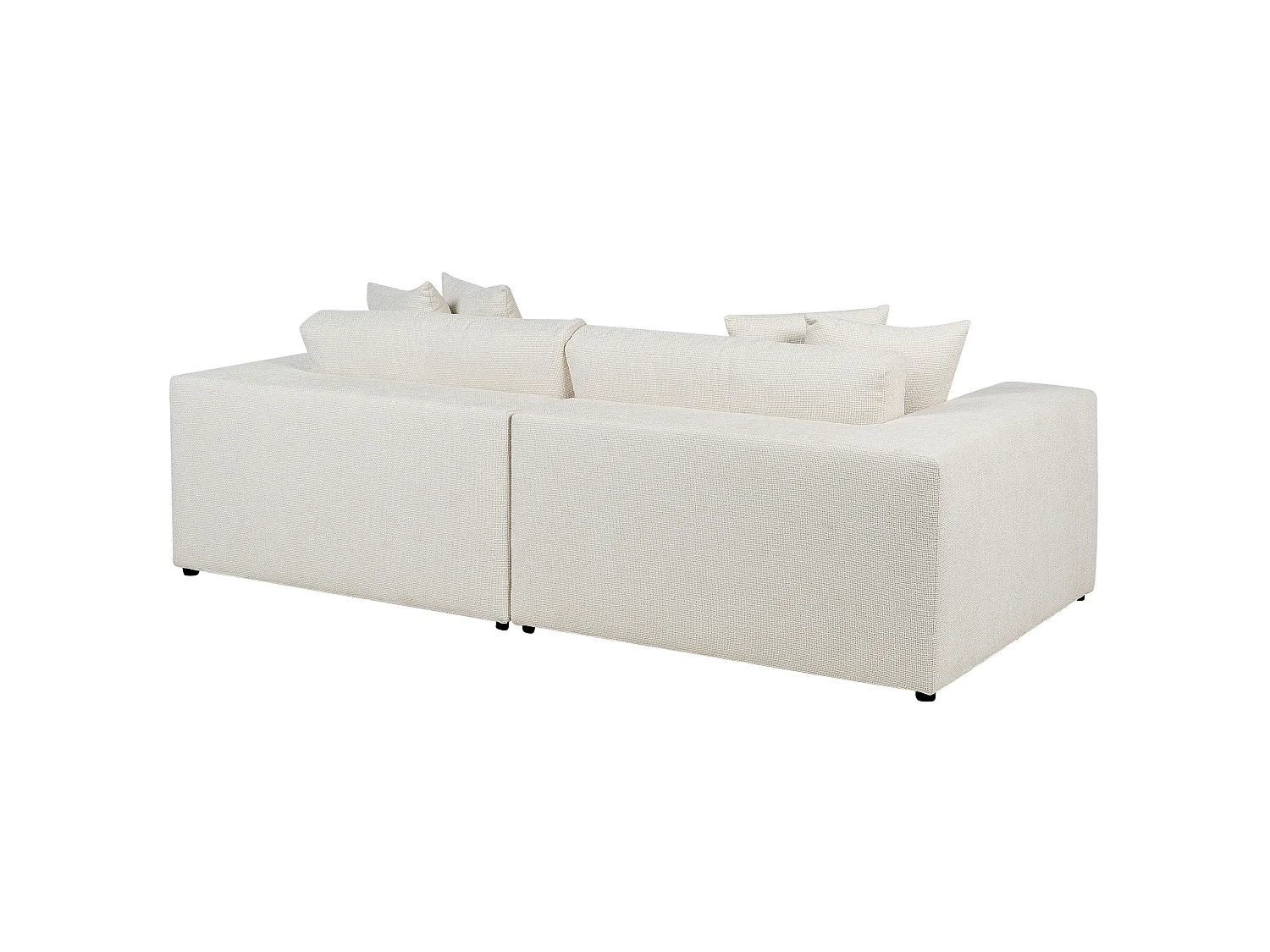 Canapé GLORVIKA Tissu Blanc cassé 3 places