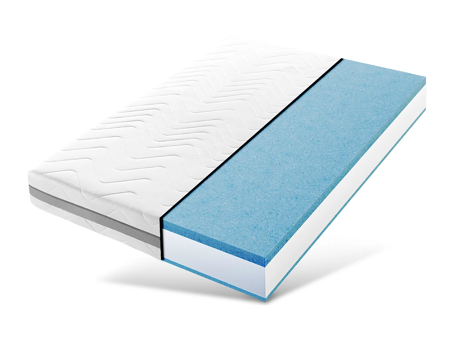 Matelas 120 x 200 avec âme à ressorts ensachés en H3 et H4