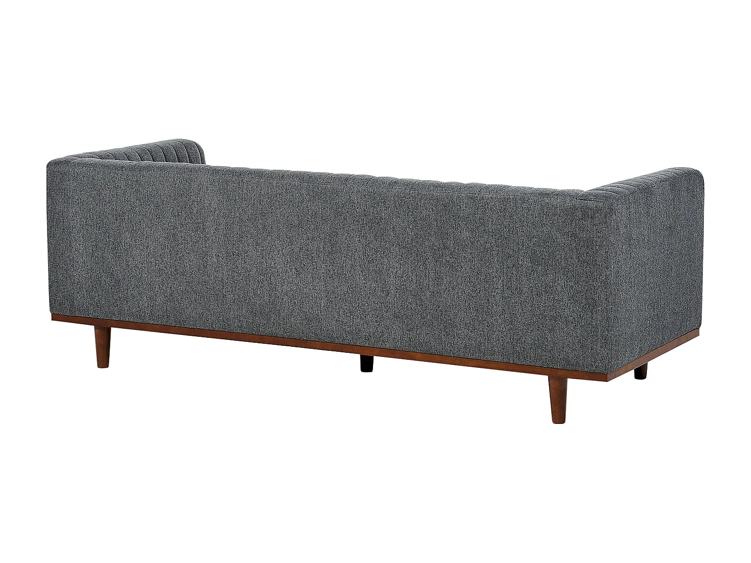 Sofa SKAULE Stoff Dunkelgrau 3-Sitzer