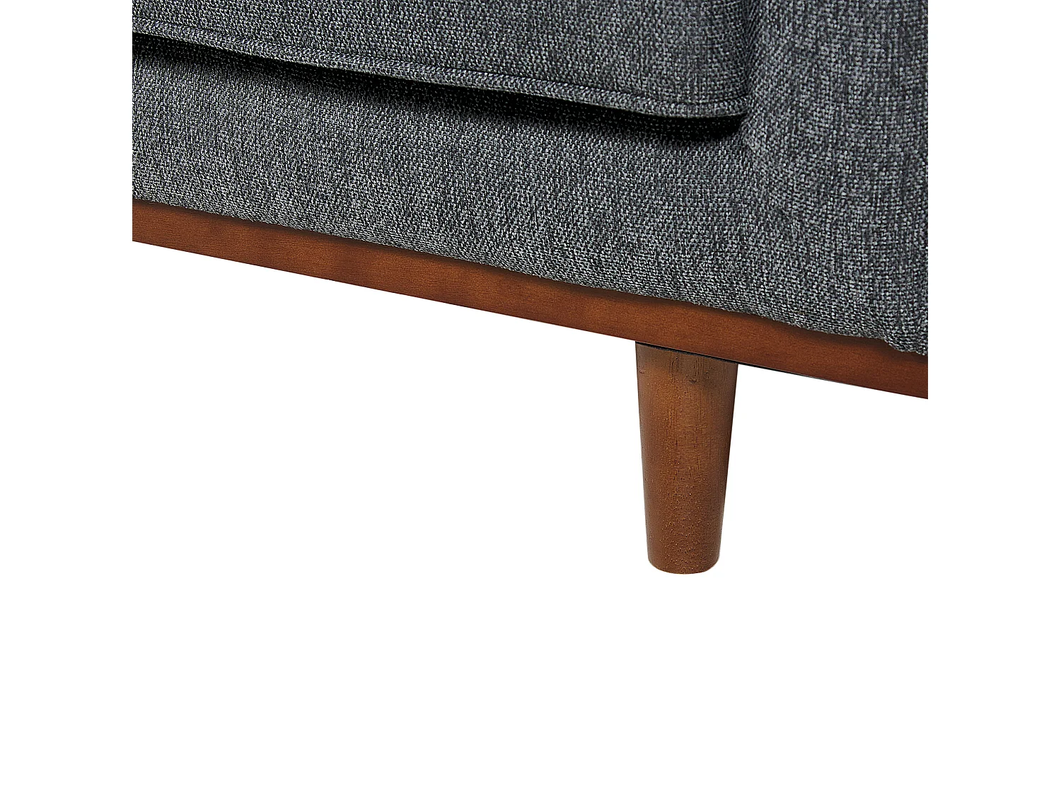 Sofa SKAULE Stoff Dunkelgrau 3-Sitzer