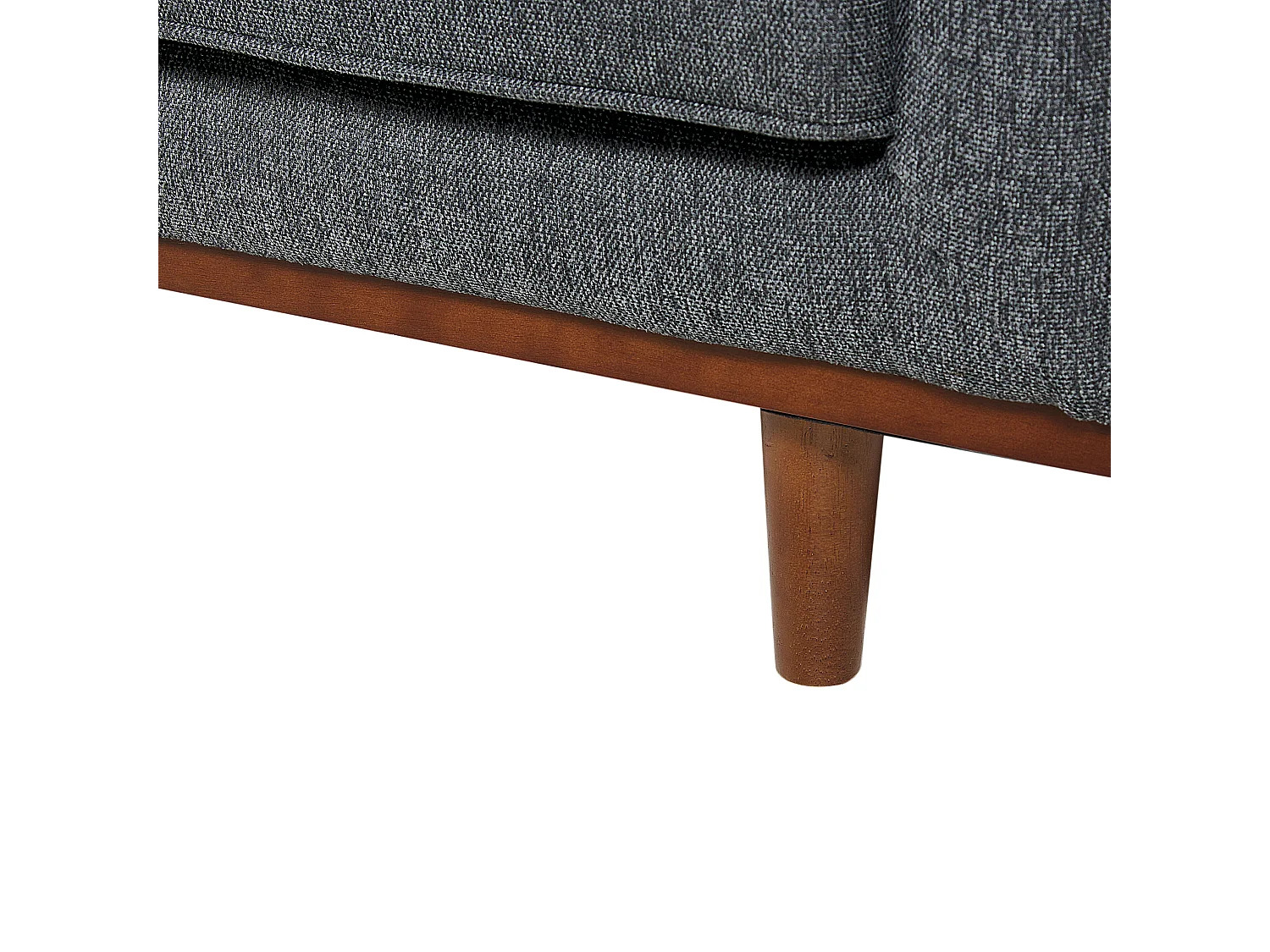 Sofá SKAULE Tecido Cinzento escuro 3 lugares