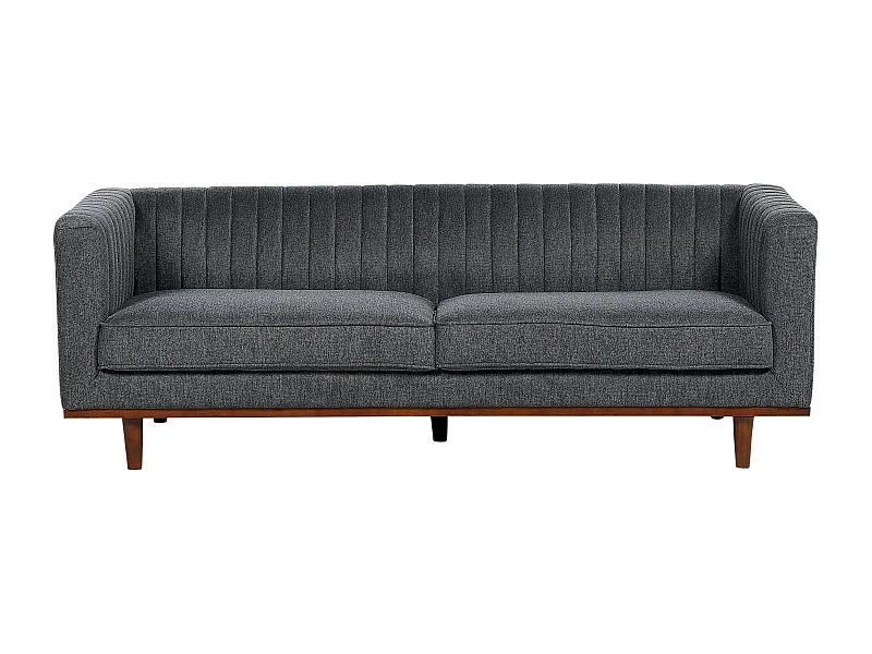 Canapé 3 places SKAULE Tissu Gris foncé