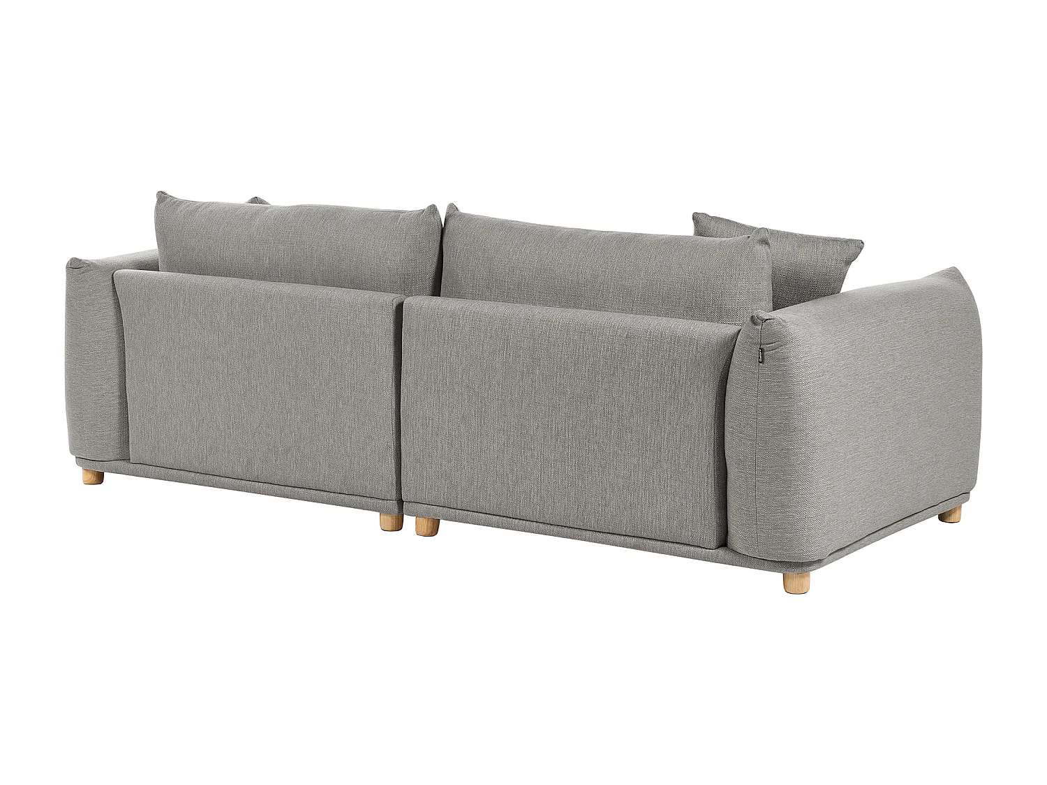 Canapé 3 places LUVOS Tissu Gris clair