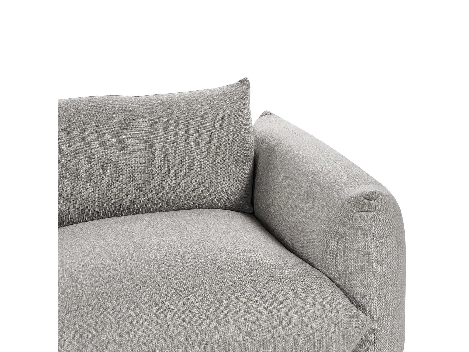 Canapé 3 places LUVOS Tissu Gris clair