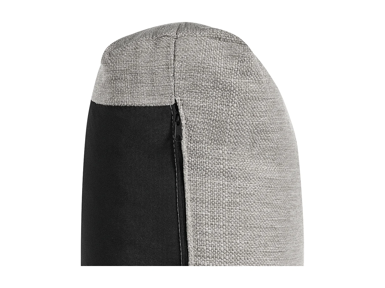 Bank LUVOS Stof Lichtgrijs 3-zitter