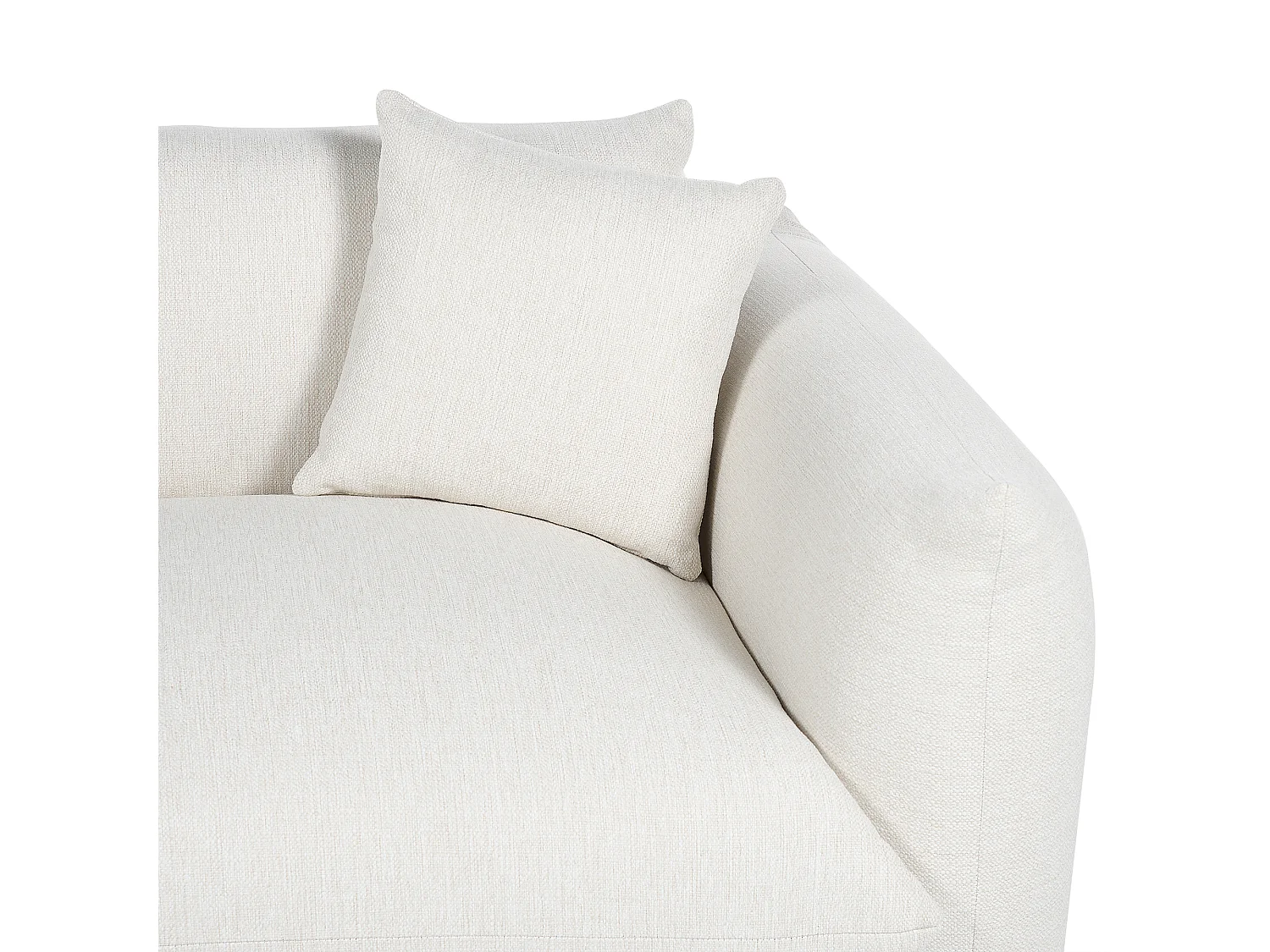 Bank LUVOS Stof Gebroken wit 3-zitter