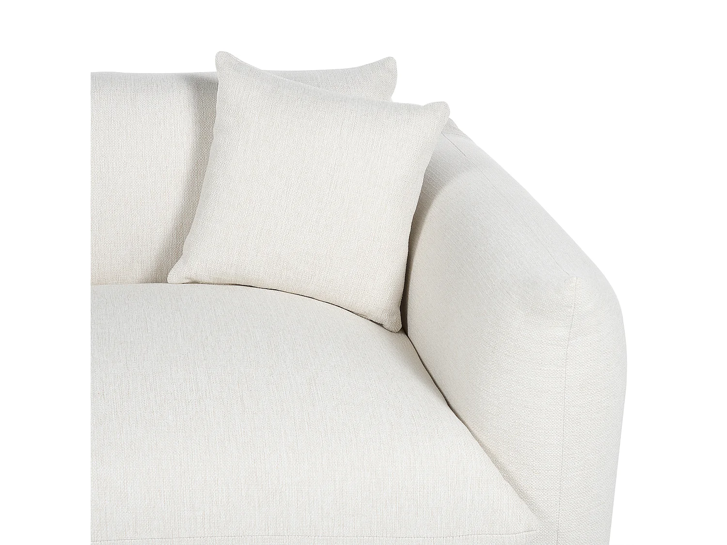 Canapé 3 places LUVOS Tissu Blanc cassé