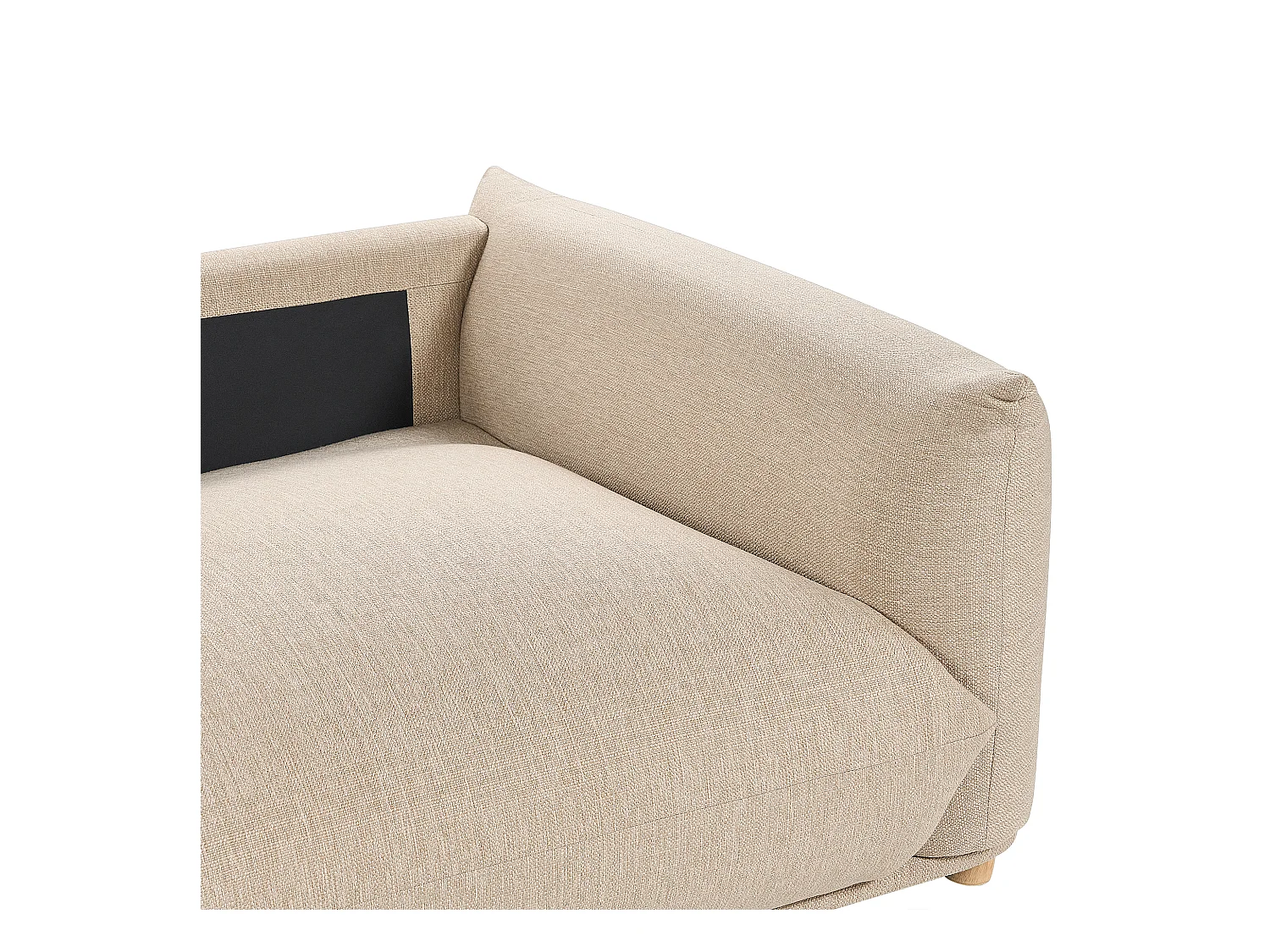 Bank LUVOS Stof Lichtbeige 3-zitter