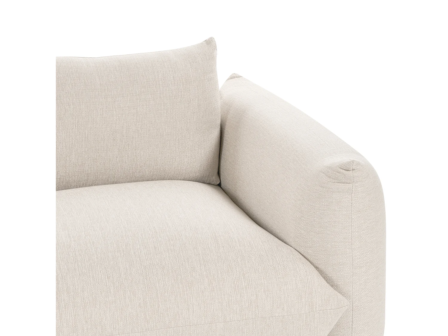 Bank LUVOS Stof Lichtbeige 3-zitter