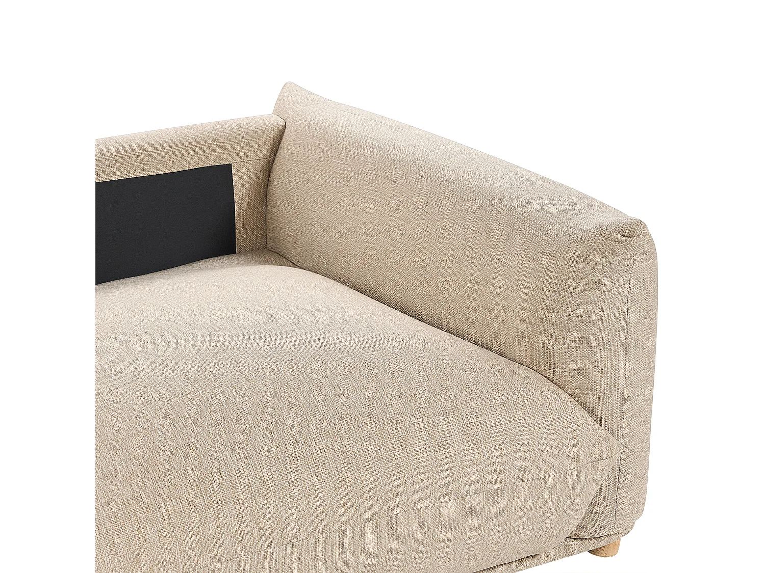 Bank LUVOS Stof Lichtbeige 3-zitter