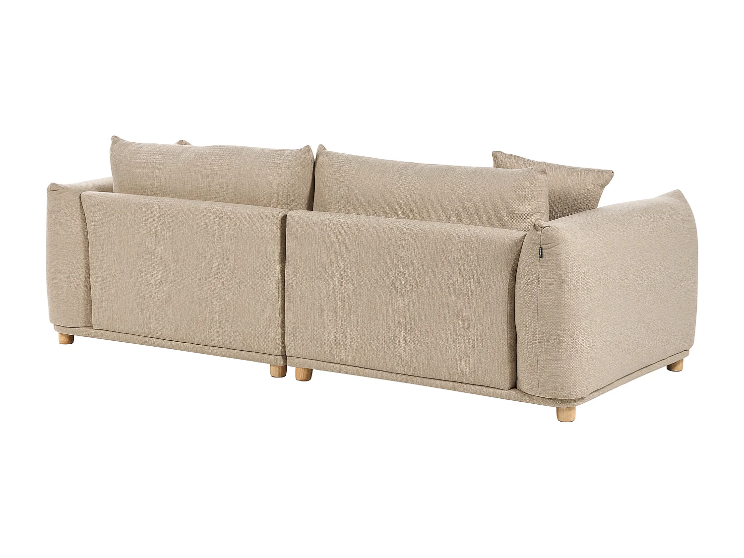 Bank LUVOS Stof Lichtbeige 3-zitter