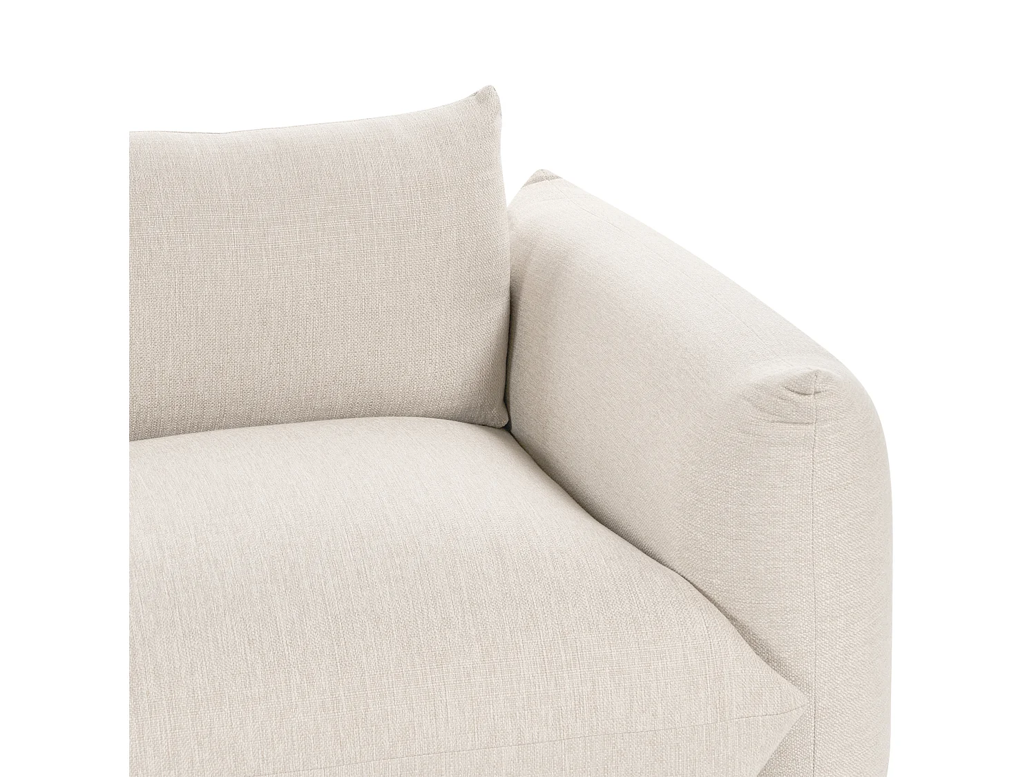 Bank LUVOS Stof Lichtbeige 3-zitter