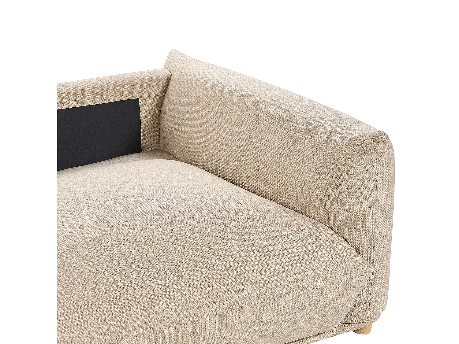 Bank LUVOS Stof Lichtbeige 3-zitter