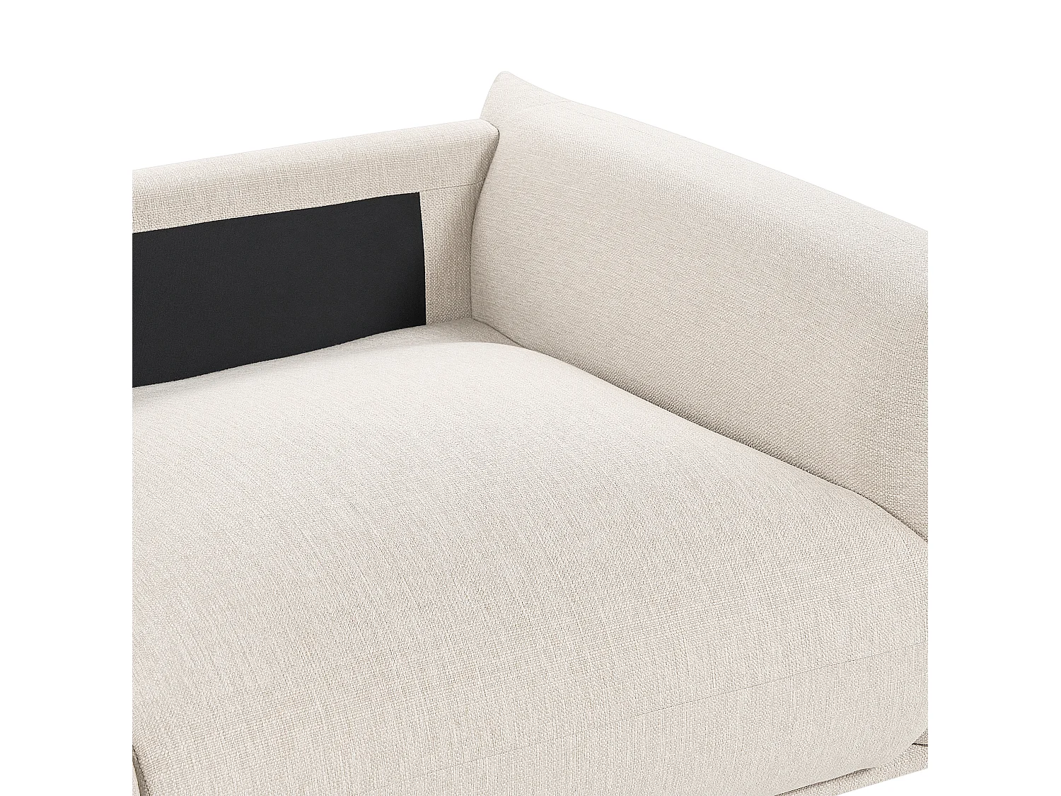Canapé LUVOS Tissu Beige clair 3 places