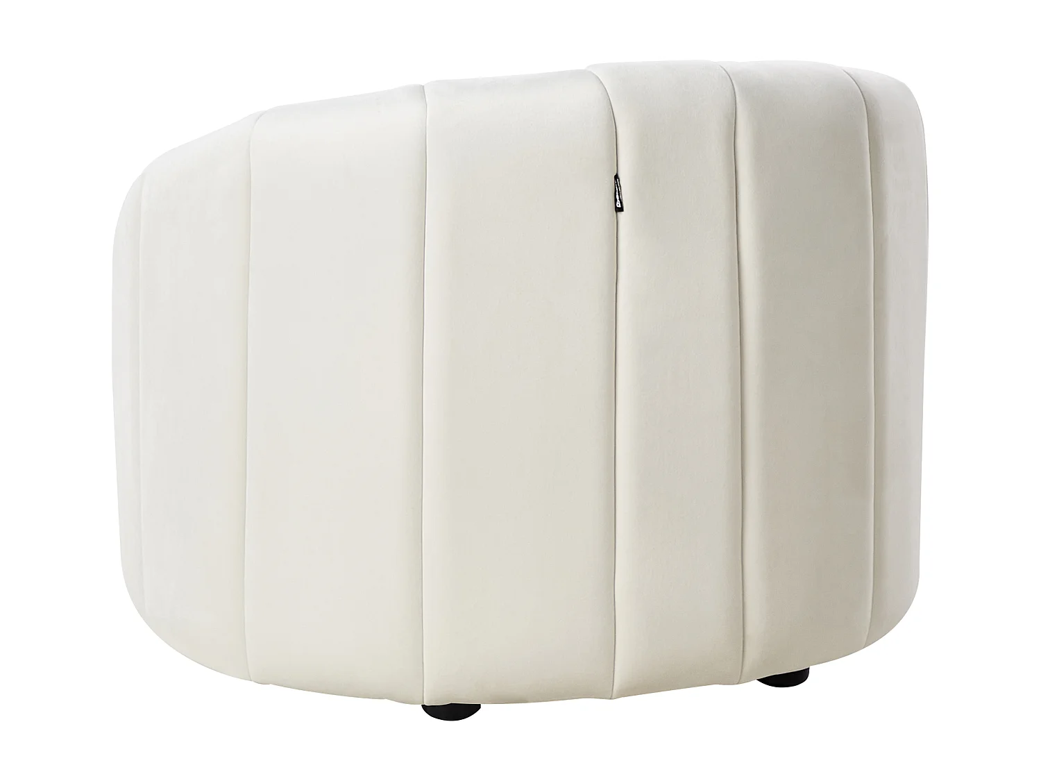 Fauteuil MALUNG Velours Blanc cassé