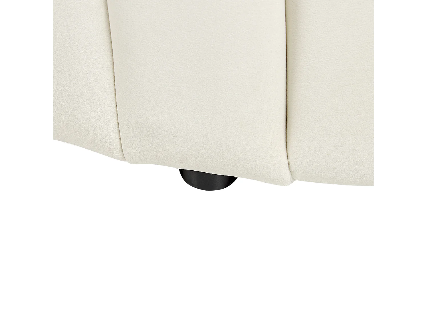 Fauteuil MALUNG Velours Blanc cassé