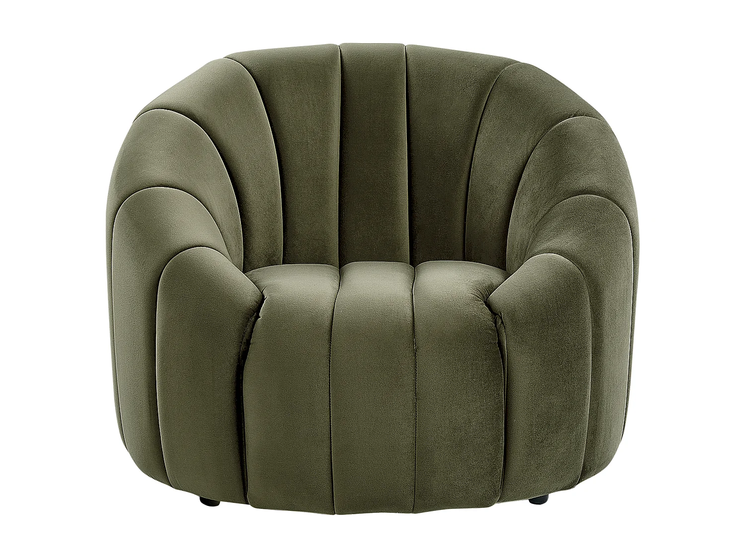 Poltrona MALUNG Veludo Verde escuro