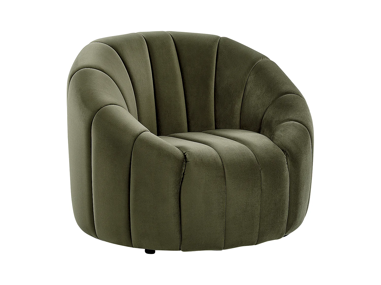 Fauteuil MALUNG Velours Vert foncé