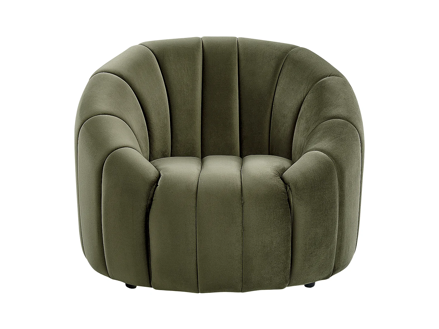 Fauteuil MALUNG Velours Vert foncé