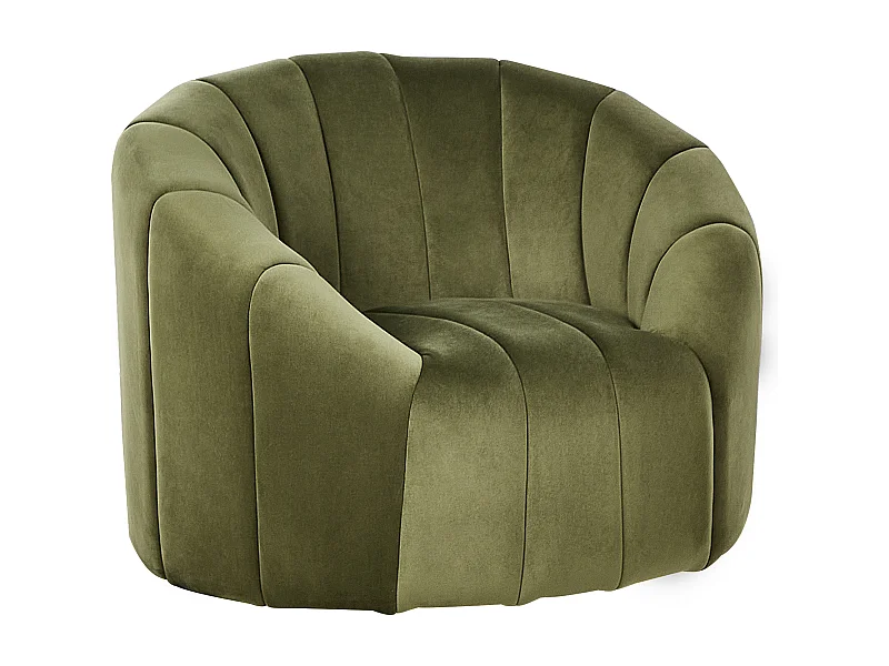 Poltrona MALUNG Velluto Verde scuro