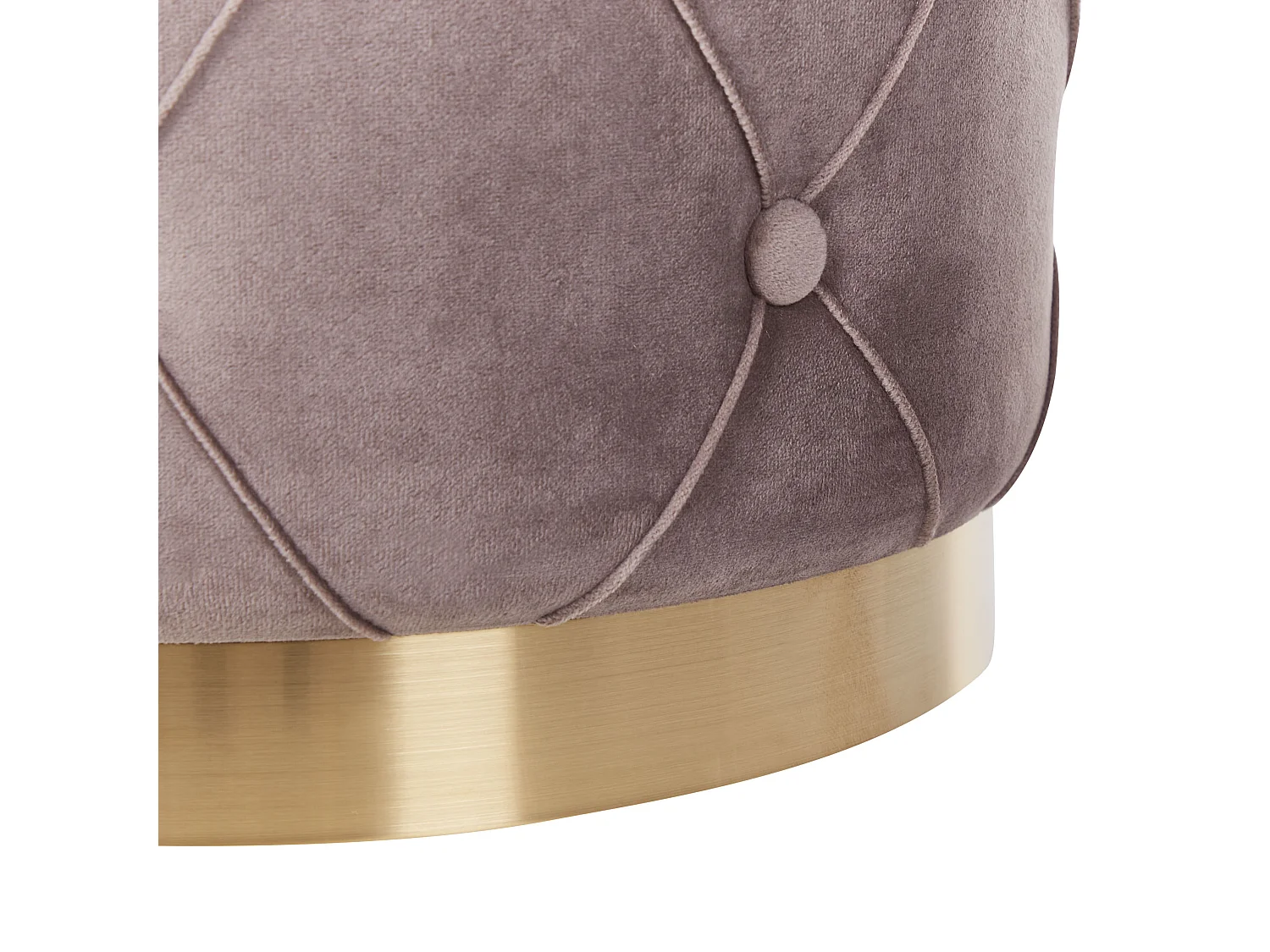 Set van 2 opbergpoefs PUEBLO Fluweel Taupe 40/33 cm 40/33 cm 44/36 cm