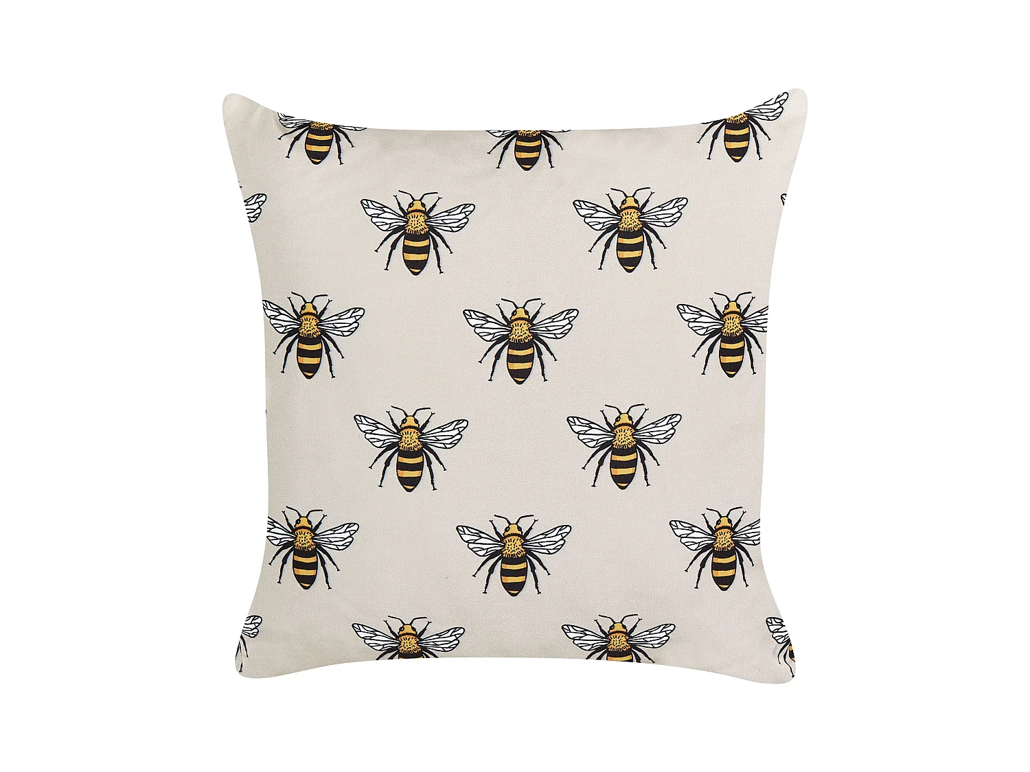 Conjunto de 2 cojines de exterior CANNETO Patrón animal 45 x 45 cm Beige