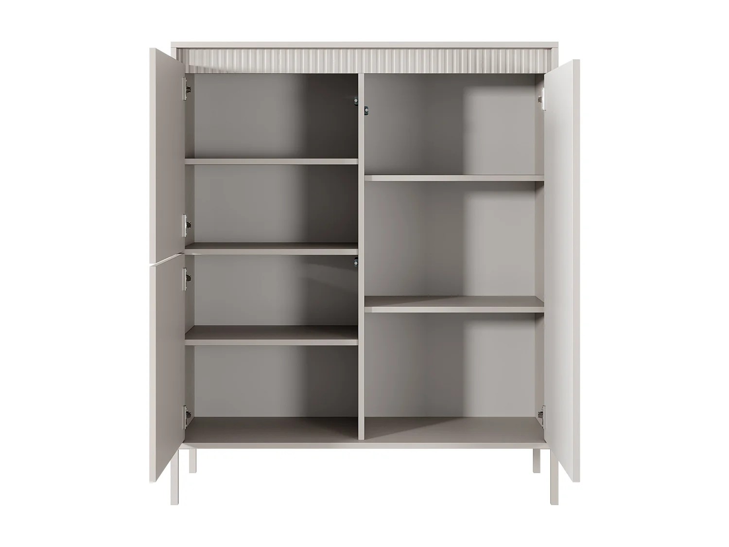 Highboard 3-türig - beige - 104 cm - FALSETTO