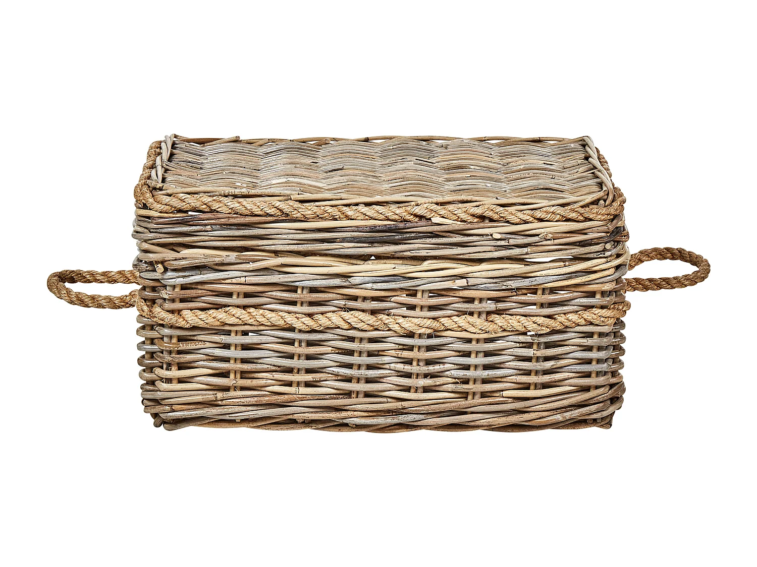 Aufbewahrungskorb 3er Set GERASA Rattan Naturfarben