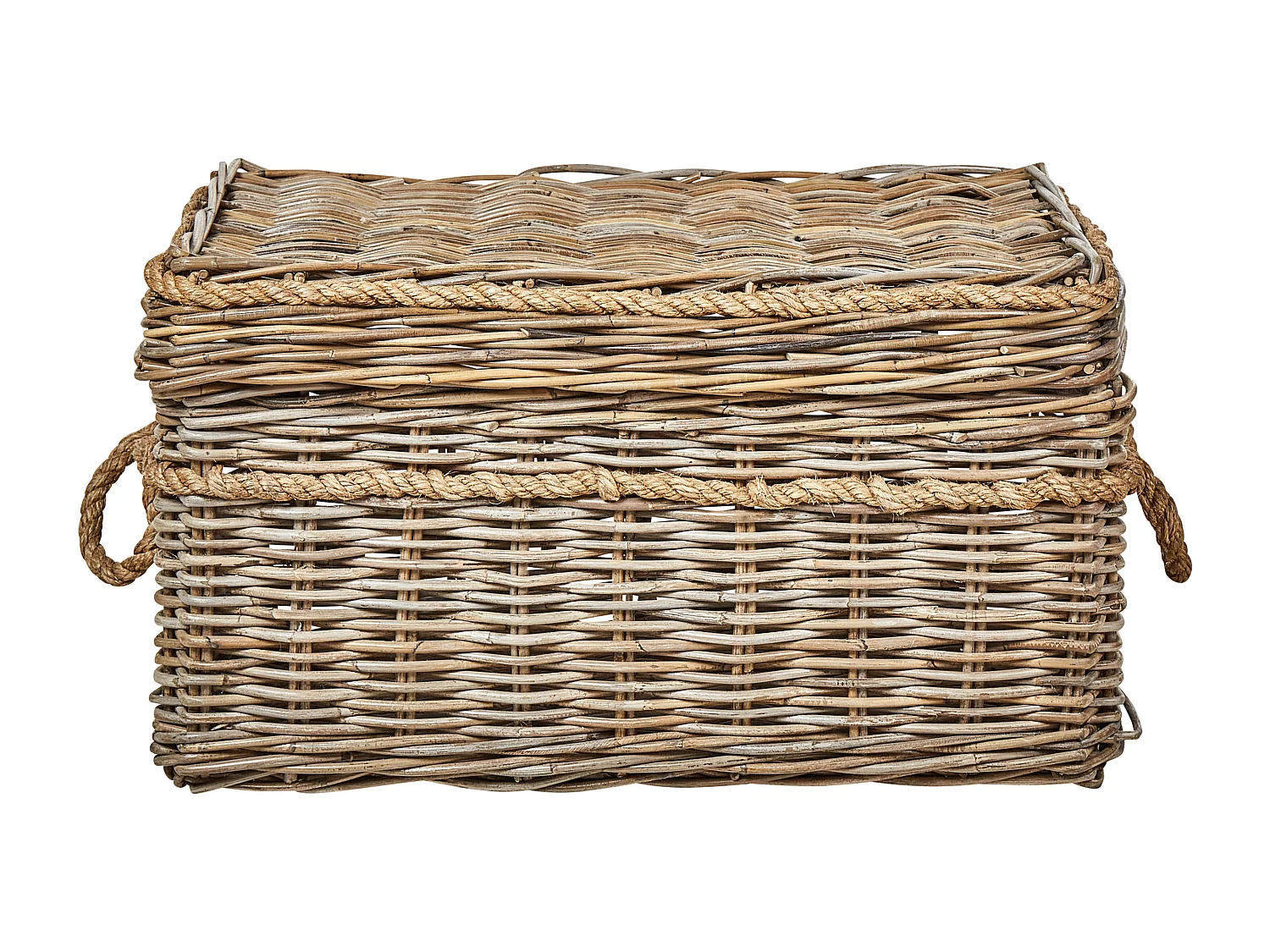 Aufbewahrungskorb 3er Set GERASA Rattan Naturfarben