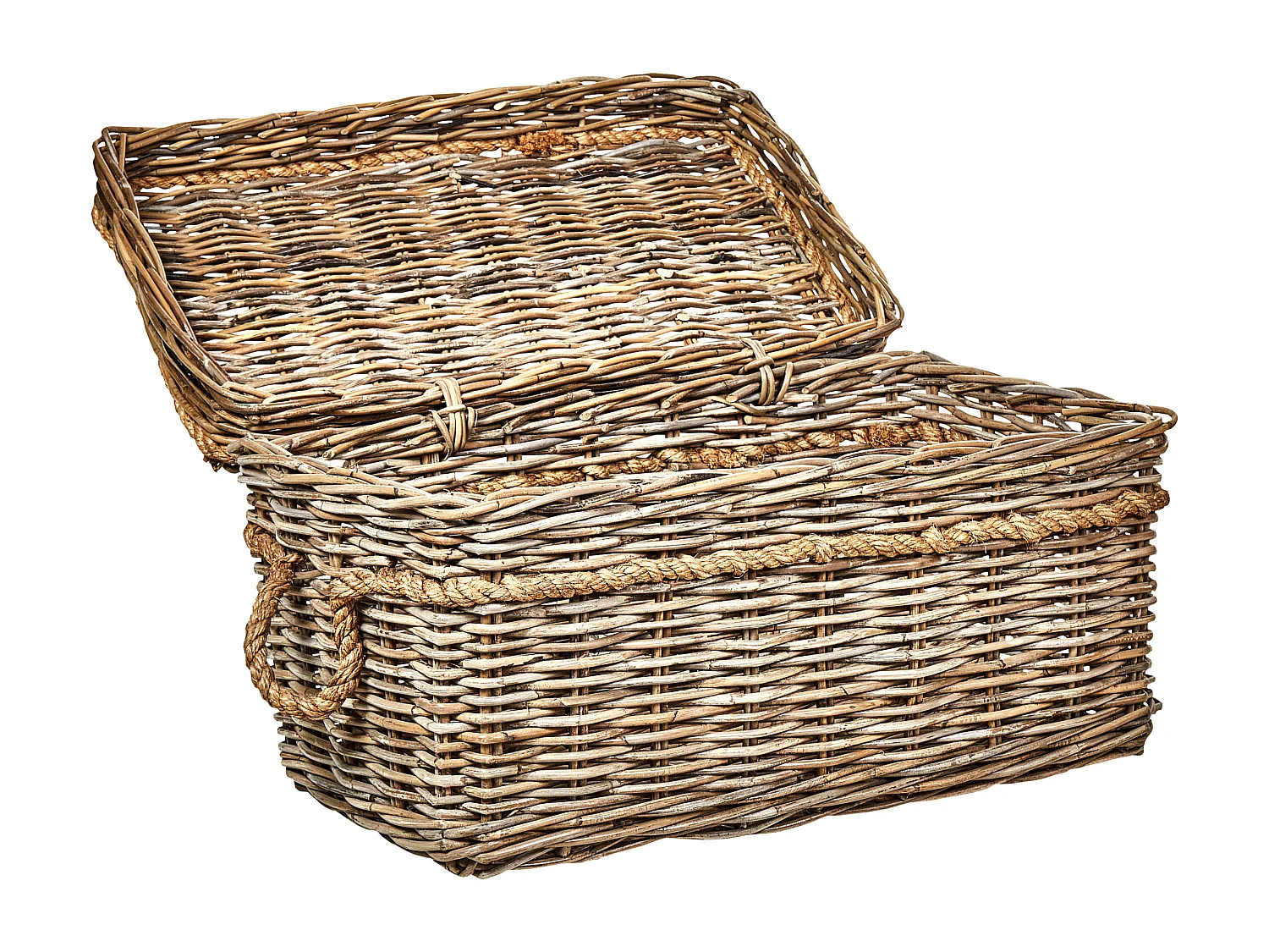 Aufbewahrungskorb 3er Set GERASA Rattan Naturfarben