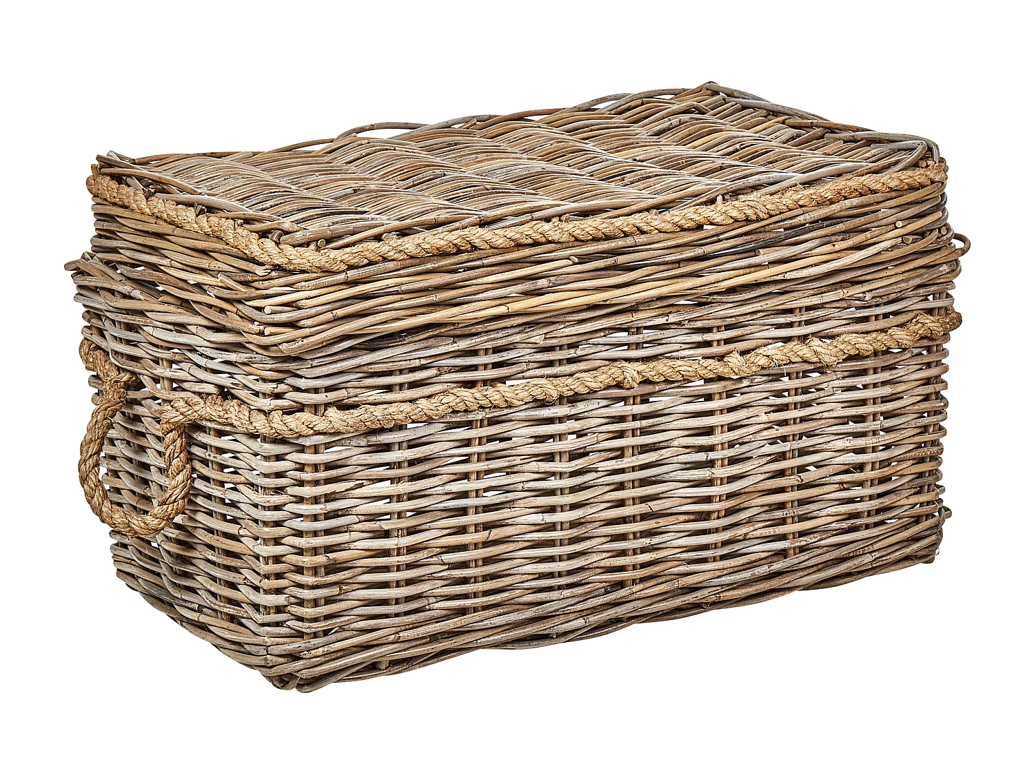 Lot de 3 paniers GERASA Rotin Naturel