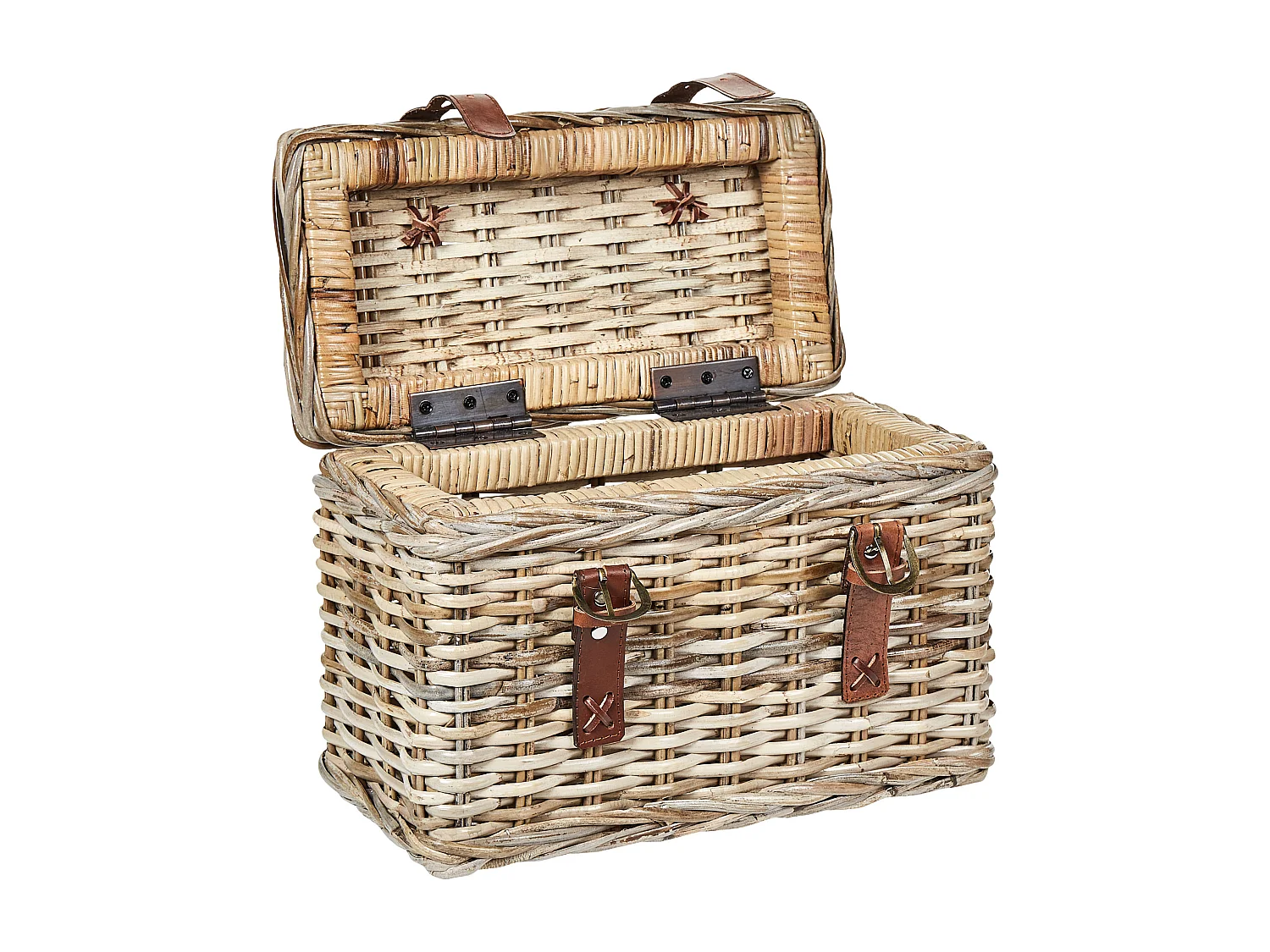 Lot de 2 paniers IRBID Rotin Naturel