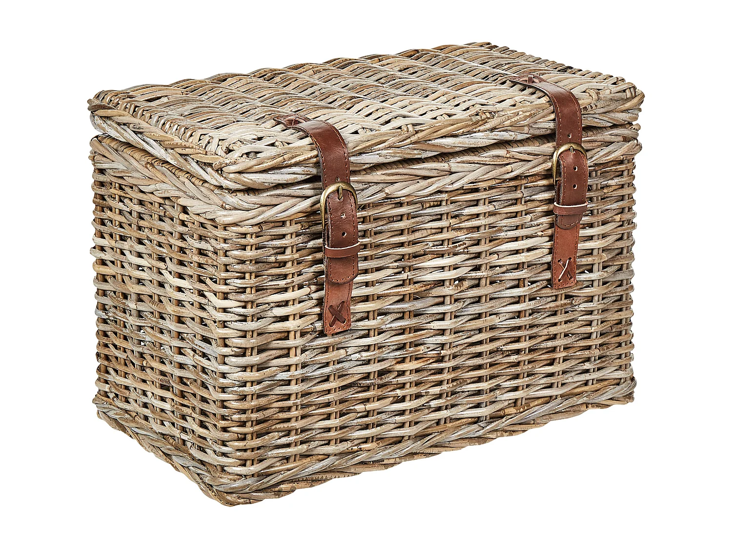 Aufbewahrungskorb 2er Set IRBID Rattan Naturfarben