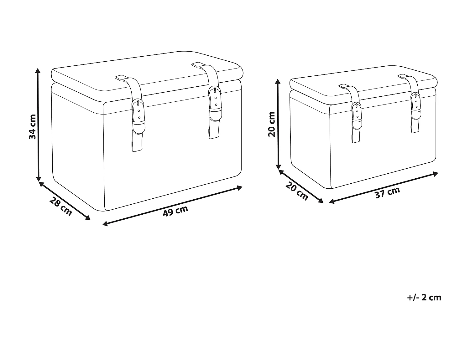 Aufbewahrungskorb 2er Set IRBID Rattan Naturfarben