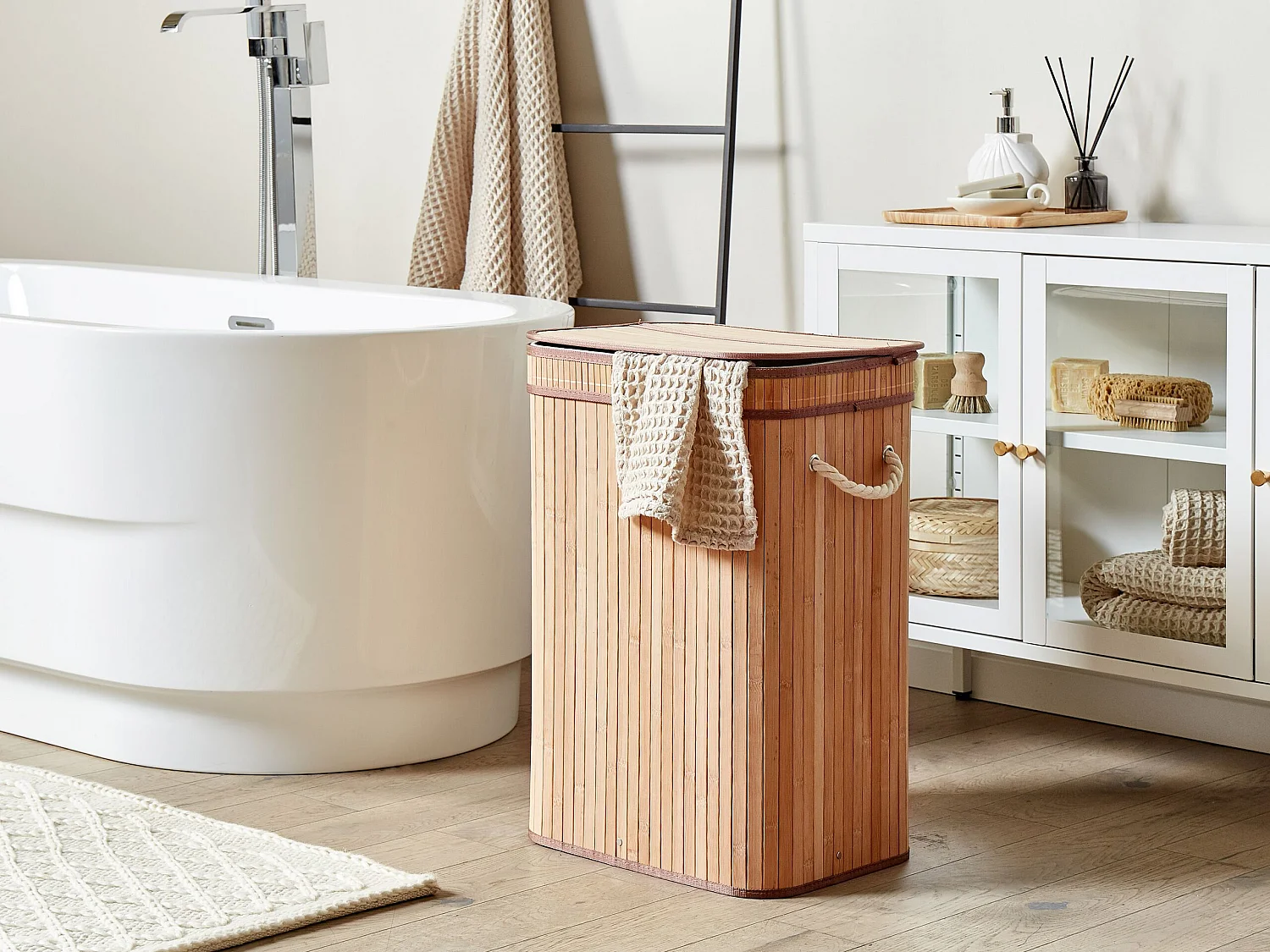 Panier KALUTARA Bambou Marron clair